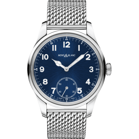 1858 Manual Small Second Stainless Steel / Blue / Mesh