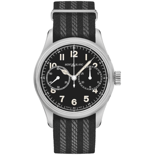 1858 Automatic Chronograph Stainless Steel / Black / NATO