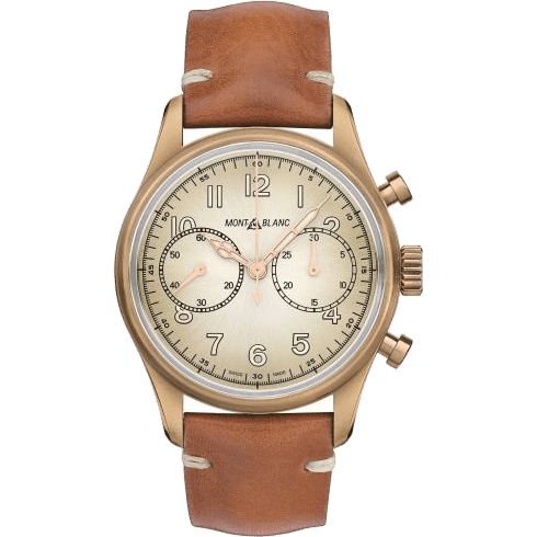 1858 Automatic Chronograph Bronze / Champagne / Calf