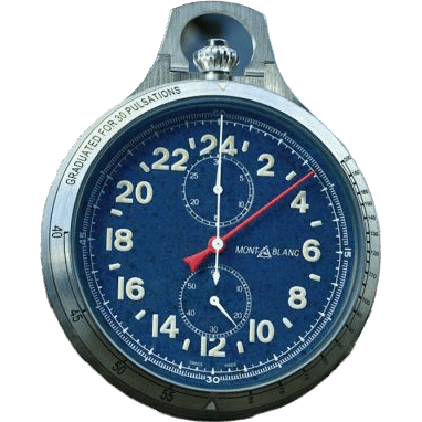1858 Monopusher Chronograph Pocket Watch Titanium / Dumortierite