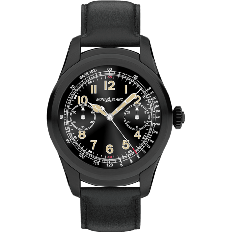 Summit Stainless Steel / PVD / Black Calfskin