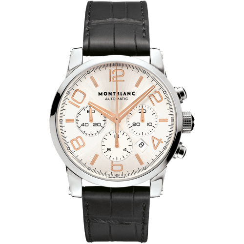 Timewalker Chronograph Automatic Silver / Red Gold Numerals