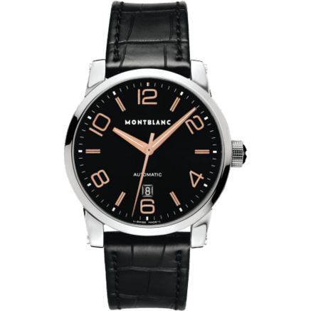 TimeWalker Date Automatic 4810 42 Black / Red Gold Numerals