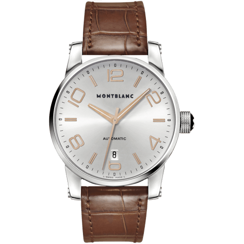 TimeWalker Date Automatic 4810 39 Silver / Red Gold Numerals