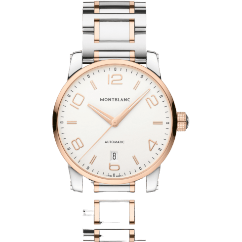 TimeWalker Date Automatic 39 Two Tone Red / White / Bracelet