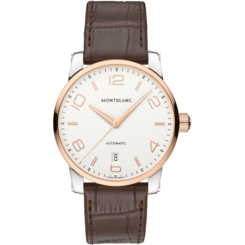 TimeWalker Date Automatic 39 Two Tone Red / Silver