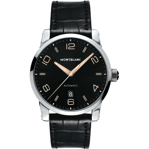TimeWalker Date Automatic 42 Black / Red Gold Numerals