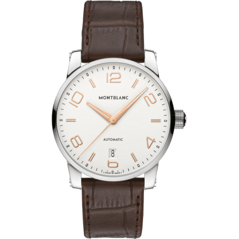 TimeWalker Date Automatic 39 Silver / Red Gold Numerals