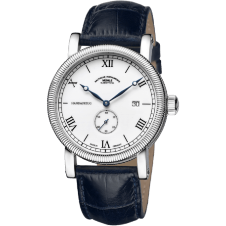 Teutonia III Handaufzug Kleine Sekunde White / Strap