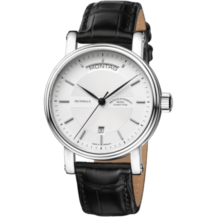 Teutonia II Tag/Datum Silver / Strap