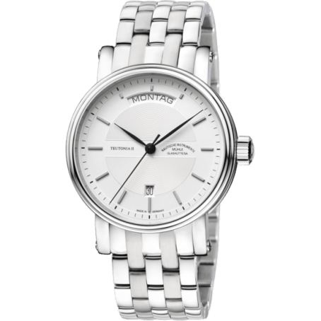 Teutonia II Tag/Datum Silver / Bracelet