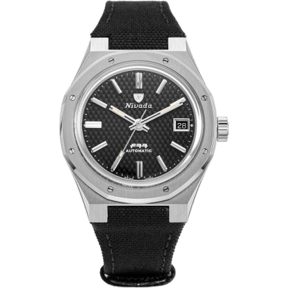 F77 Date Stainless Steel / Black / Velcro