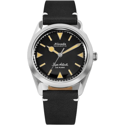 Super Antarctic Black - Yellow Luminova / Stainless Steel / Black - White