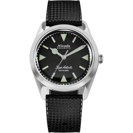 Super Antarctic Black - Green Luminova / Stainless Steel / Tropic