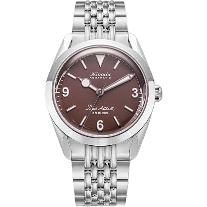 Super Antarctic 3.6.9. Brown - White Luminous / Stainless Steel / Beads of Rice