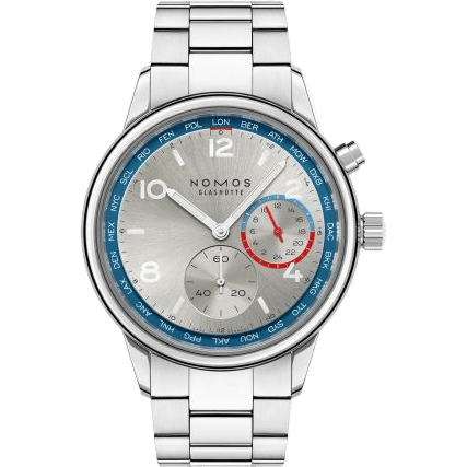 Club Sport Neomatik Worldtimer Silver / Closed Case Back