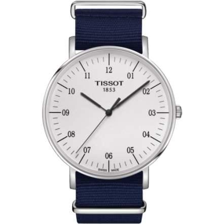 Everytime Large Stainless Steel / Silver / NATO