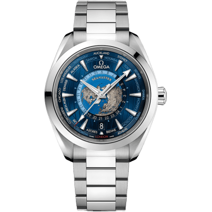 Seamaster Aqua Terra 150M Master Chronometer 43 Worldtimer Stainless Steel / Blue / Bracelet