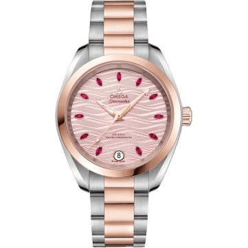 Seamaster Aqua Terra 150M Master Chronometer 34 Stainless Steel / Sedna Gold / Pink - Ruby / Bracelet