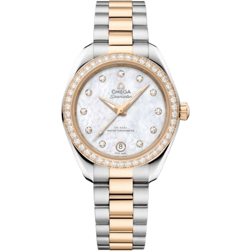 Seamaster Aqua Terra 150M Master Co-Axial 30 Stainless Steel - Moonshine Gold - Diamond / MOP - Diamond / Bracelet