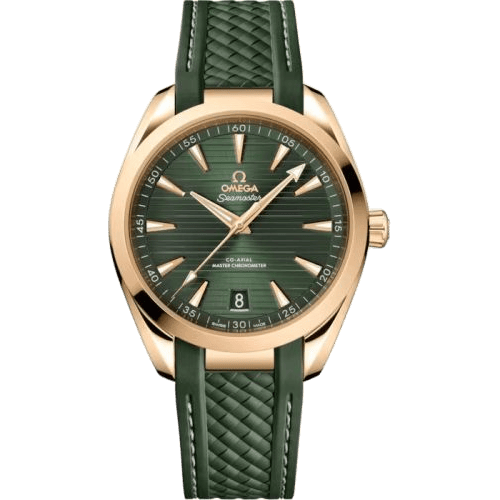 Seamaster Aqua Terra 150M Master Chronometer 41 Moonshine Gold / Green / Rubber