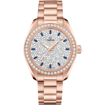Seamaster Aqua Terra 150M Master Chronometer 34 Sedna Gold / Diamond / Snow Sapphire / Bracelet