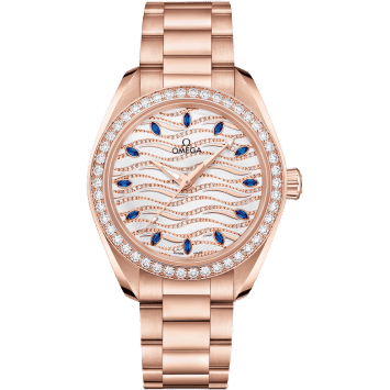 Seamaster Aqua Terra 150M Master Chronometer 34 Sedna Gold / Diamond / Wave Sapphire / Bracelet