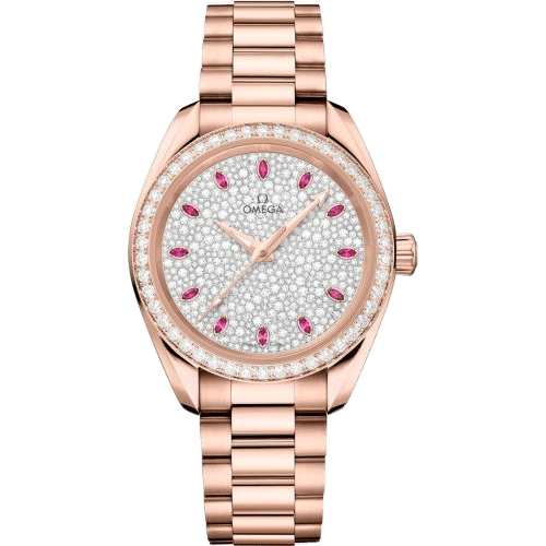 Seamaster Aqua Terra 150M Master Chronometer 34 Sedna Gold / Diamond / Snow Ruby / Bracelet