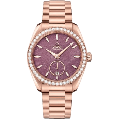 Seamaster Aqua Terra 150M Master Chronometer Small Seconds 38 Sedna Gold / Diamond / Purple Jade / Bracelet