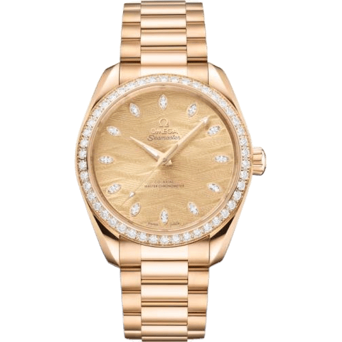Seamaster Aqua Terra 150M Master Chronometer 34 Moonshine Gold - Diamond / Champagne / Bracelet