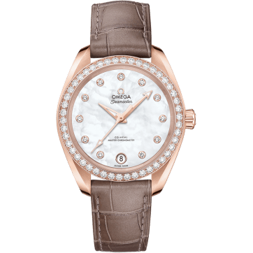 Seamaster Aqua Terra 150M Master Chronometer 34 Sedna Gold / Diamond / MOP / Alligator