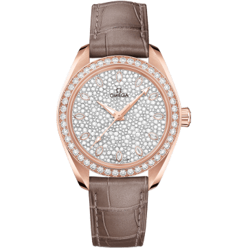 Seamaster Aqua Terra 150M Master Chronometer 34 Sedna Gold / Diamond / Snow Diamond / Alligator
