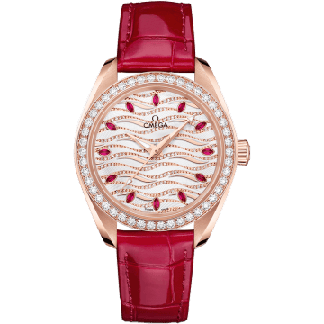 Seamaster Aqua Terra 150M Master Chronometer 34 Sedna Gold / Diamond / Wave Ruby / Alligator