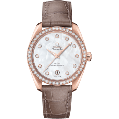 Seamaster Aqua Terra 150M Master Chronometer 38 Sedna Gold / Diamond / MOP / Alligator