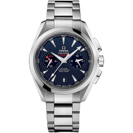 Seamaster Aqua Terra 150M Co-Axial 43 GMT Chronograph Stainless Steel / Blue / Bracelet