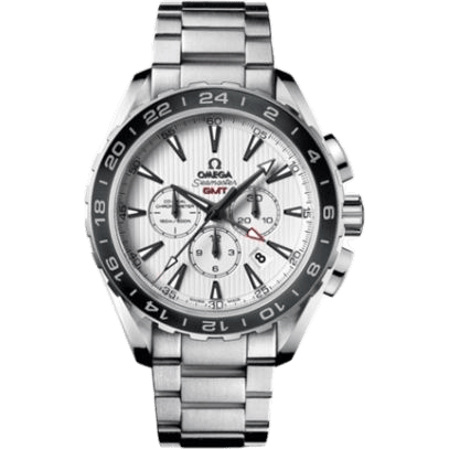 Seamaster Aqua Terra 150M Co-Axial 44 GMT Chronograph Stainless Steel / Silver / Bracelet