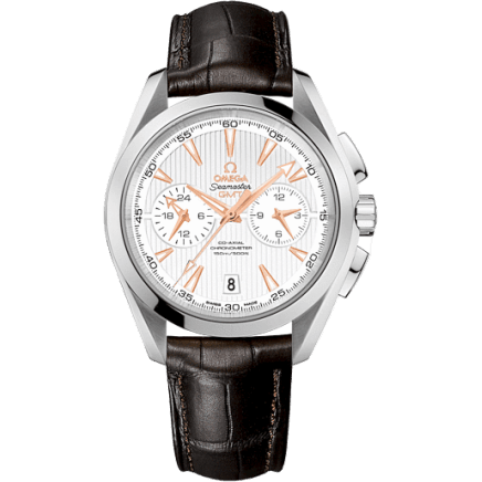 Seamaster Aqua Terra 150M Co-Axial 43 GMT Chronograph Stainless Steel / Silver