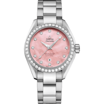 Seamaster Aqua Terra 150M Master Co-Axial 34 Stainless Steel / Diamond / Pink MOP / Bracelet