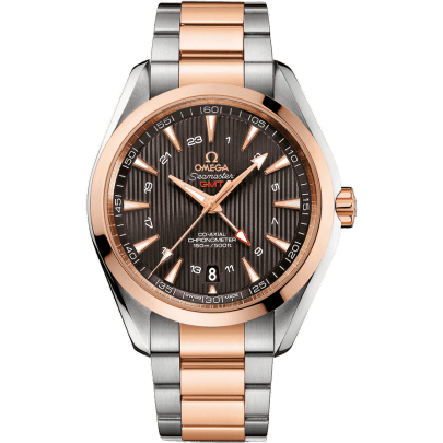 Seamaster Aqua Terra 150M Co-Axial 43 GMT Stainless Steel / Red Gold / Grey / Bracelet