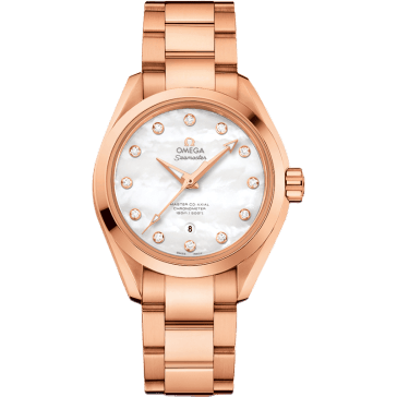 Seamaster Aqua Terra 150M Master Co-Axial 34 Sedna Gold / MOP / Bracelet