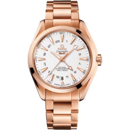 Seamaster Aqua Terra 150M Co-Axial 43 GMT Red Gold / Silver / Bracelet