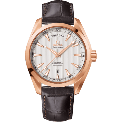 Seamaster Aqua Terra 150m Co-Axial 41.5 Day-Date Red Gold / Silver