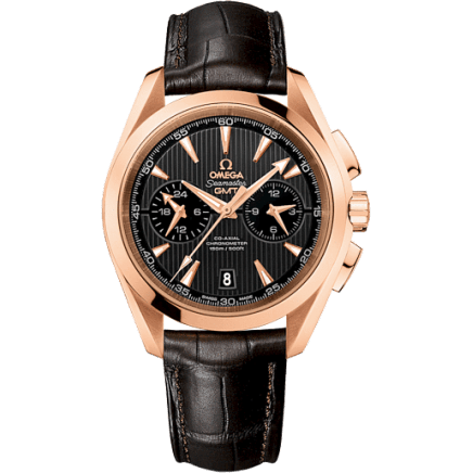 Seamaster Aqua Terra 150M Co-Axial 43 GMT Chronograph Red Gold / Grey