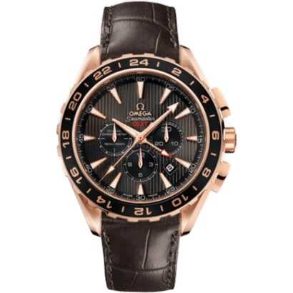 Seamaster Aqua Terra 150M Co-Axial 44 GMT Chronograph Red Gold / Grey
