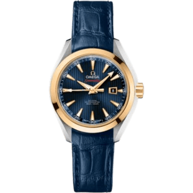 Seamaster Aqua Terra 150M Co-Axial 34 Stainless Steel / Yellow Gold / Blue / Bracelet / Olympic Collection London 2012
