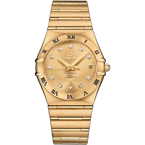 Constellation Co-Axial 35.5 Yellow Gold / Champagne - Diamond