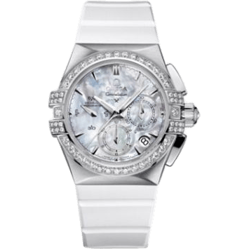 Constellation Co-Axial 35 Chronograph Double Eagle Stainless Steel / MOP / Rubber