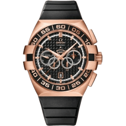Constellation Co-Axial 44 Chronograph Double Eagle Four Counters Red Gold / Black / Rubber