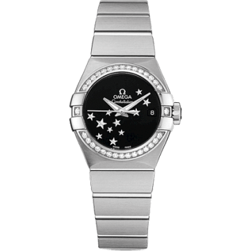 Constellation Co-Axial 27 Brushed Stainless Steel / Diamond / Black Stars