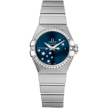 Constellation Co-Axial 27 Brushed Stainless Steel / Diamond / Orbis